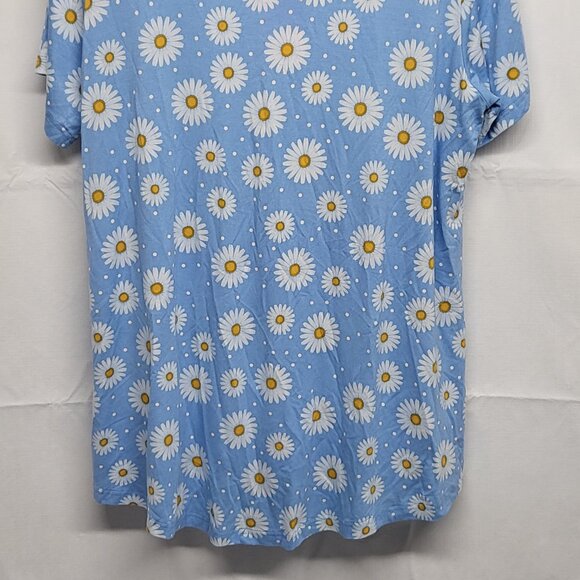 Cathy Womens Top 2XL Pullover Floral Sunflower Print Stretch Short Sleeve NWT - Picture 12 of 12